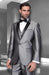 Affordable Discounted Clearance Sale Silver Grey ~ Gray 3 Piece Modern Fit Suits Suit / Tuxedo