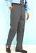 PA100 Gray premier quality italian fabric Flat Front Men's Dress Pants Hand Made Relax Fit - Cheap Priced Dress Slacks For Men On Sale