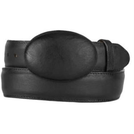 Men'S Gray Original Eel Skin Western Style Belt