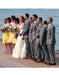 Men's Gray One Chest Pocket Beach Wedding Attires Menswear