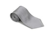 Gray 100% Silk Solid Necktie With Handkerchief Buy 10 Of Same Color Tie For $25 Each-Men'S Neck Ties - Mens Dress Tie - Trendy Mens Ties