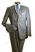 SharkGrey Men's 2 Button Slim Fit Grey Shiny Sharkskin Suit