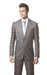 Men's Dark Gray Plaid Slim Fitted Suit Hamilton