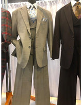 Men's Gray Two Button Suit