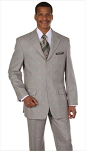 Plaid Window Pane houndstooth checkered Pattern Grey/Tan Affordable - Discounted Priced On Clearance Sale