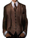 Men's Great Gatsby Vested Men's Clothing Costumes Suit Costumes Outfit Male Attire For Men Slim Fitted