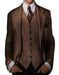Men's Great Gatsby Vested Men's Clothing Costumes Suit Costumes Outfit Male Attire For Men Slim Fitted