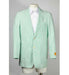 Mens Green Blazer Seersucker Sear sucker suit 2 Button Notch
