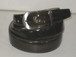 Men's Genuine Authentic Olive Green Eel Belt