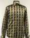 Fancy Polyester Fashion Shirt With Button Cuff Olive Green Men'S Dress Shirt Night Club Outfit Guys Wear For Men Clothing Fashion