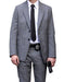 Men's Grey  2 Button Peak Lapel Suit