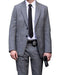 Men's Grey  2 Button Peak Lapel Suit