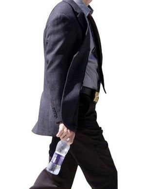 Men's Grey 4 Button Cuff Suit