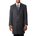 Men's Dress Coat 'Ram' Grey Blend Herringbone Men's Car coat Overcoat ~ Long Men's Dress Topcoat - Winter coat Tweed houndstooth checkered Pattern