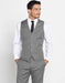 Men's 5 Button Vest + Matching Dress Pants Set + Any Color Shirt & Tie Charcoal Grey