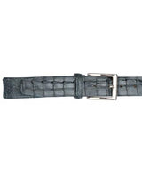 Real Authentic Skin Grey All-Over Genuine Crocodile Hornback Cinturon De Cocodrilo
