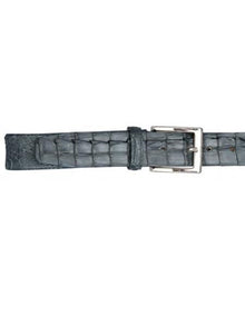 Real Authentic Skin Grey All-Over Genuine Crocodile Hornback Cinturon De Cocodrilo