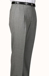 checkered pattern Pleated Pants Lined Trousers