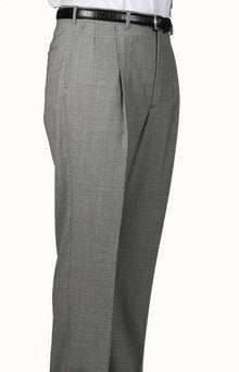 checkered pattern Pleated Pants Lined Trousers