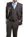 Men'S 3 Piece Big & Tall Grey Executive Pinstripe Suit