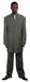 Mens Zoot Suit ILCO8180 Men's Stylish Grey Pinstripe Suit & Bold Pronounce With Vest