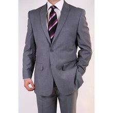 Men's Grey Two-button Peak Lapel Suit