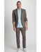 Men's Grey Two Buttons  Beach Wedding Attire Suit