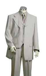 Men's Vested Unique Exclusive Fashion Suit Grey