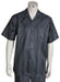 Men's Five Button Closure Spread Collar Short Sleeve and Striped Pattern Suit