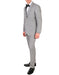 Mens 2 Button Satin Trim Wedding and Prom Tuxedo in Grey