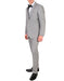 Mens 2 Button Satin Trim Wedding and Prom Tuxedo in Grey