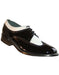 Men's Grey and White Leather Sole Gangster Dress Shoe