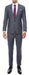 Extra Slim Fit Suit Mens Grey Or Blue Peak Lapel Suit Extra Slim Fitted Pants