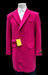 Mens Hot Pink Fashion Overcoat - Hot Pink Carcoat