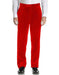 Men's Hot Red Velvet Flat Front Modern Fit Pant