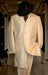 Tonal Shadow Pinstripe Tone On Tone Tuxedo Ivory OFF White