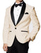 Men'S Downtown Ivory And Black Cheap Priced Menswear Jacket No Pants Fashion Tuxedo For Men