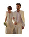 Men's Ivory Three Buttons Beach Wedding Attire Suit