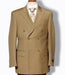 Men's Khaki  ~ Bronze ~ Camel Double Breasted Suits Dress Fabric Discounted Suit Pleated Pants