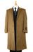 Long Winter Dress Knee length Coat Men's Dress Coat Luxurious soft Men's Overcoat finest Cashmere Blend & Full Length Dark Camel ~ Khaki Long Men's Dress Topcoat - Winter coat