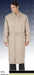 Men's Dress Coat 46 Inch Vent, Fly Front Coat With Split Raglan Sleeves, Full Belt Trench Coat ~ Raincoat
