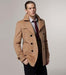 Men's Khaki Six Button Double Breasted Designer Men's Wool Men's Peacoat Sale