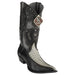 Men's King Exotic Boots Baby Caiman Tail 3x Toe Burnished Gray