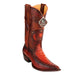 Men's King Exotic Boots Genuine Caiman Belly 3x Toe Cognac