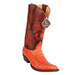 Men's Genuine Caiman Tail 3x Toe Cognac Boots by King Exotic
