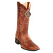 Men's King Exotic Boots Genuine Leather With Saddle Vamp Handcrafted Brown & Honey