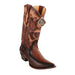 Men's Genuine Ostrich 3x Toe Boot by King Exotic Boots - Oryx