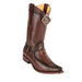 Men's King Exotic Boots Genuine Python European Toe Brown