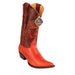 Men's King Exotic Boots Ostrich Leg 3x Toe Handcrafted Cognac