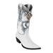 Men's King Exotic Boots Ostrich Leg 3x Toe Handcrafted White